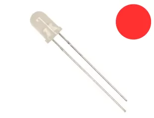 LED 5mm Màu Đỏ Đục Chân Dài